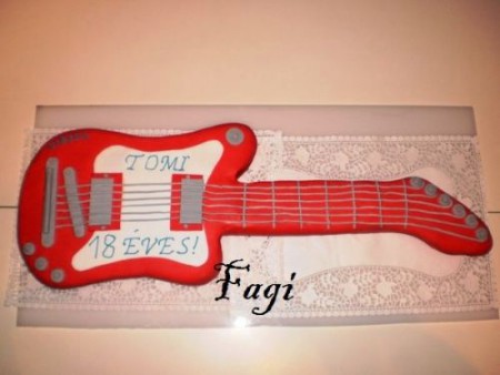 gitár torta