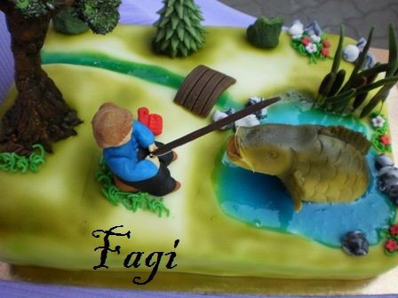 horgászos torta 2