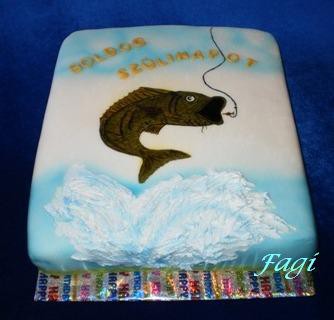 Horgász torta