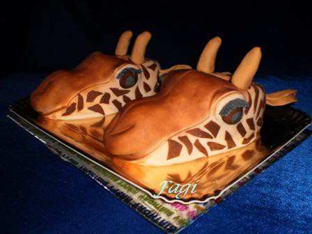 Zsiráf mamusz torta