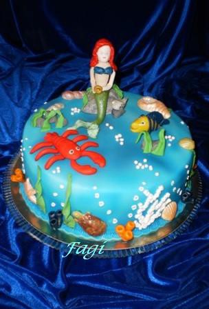 Kis hableány torta