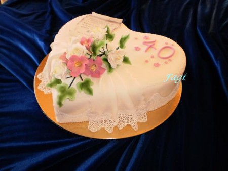 Házassági évfordulós torta