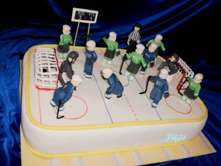 hokipálya torta