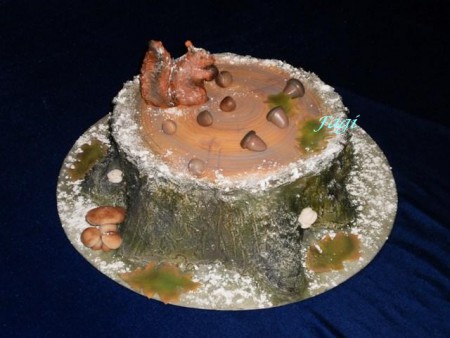 Somlói ízű farönk torta