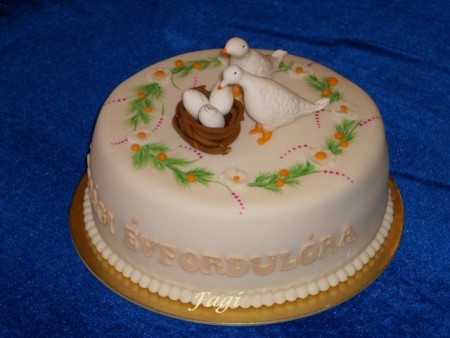 házassági évfordulós torta