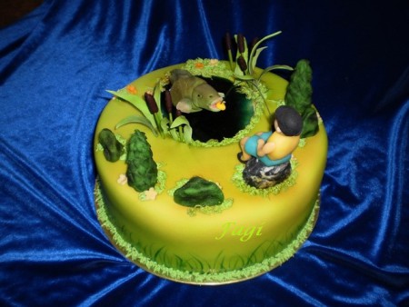 Horgász torta