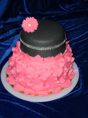pink feketével