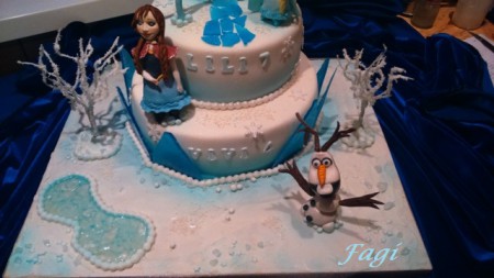 Anna és Olaf  frozen cake