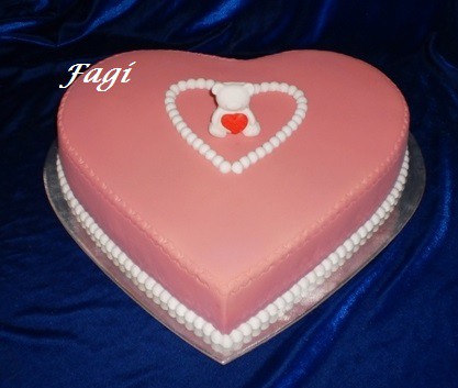 Szív torta