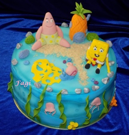 Spongyabob és barátai torta