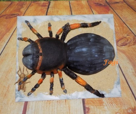 Vöröstértdű  tarantula torta